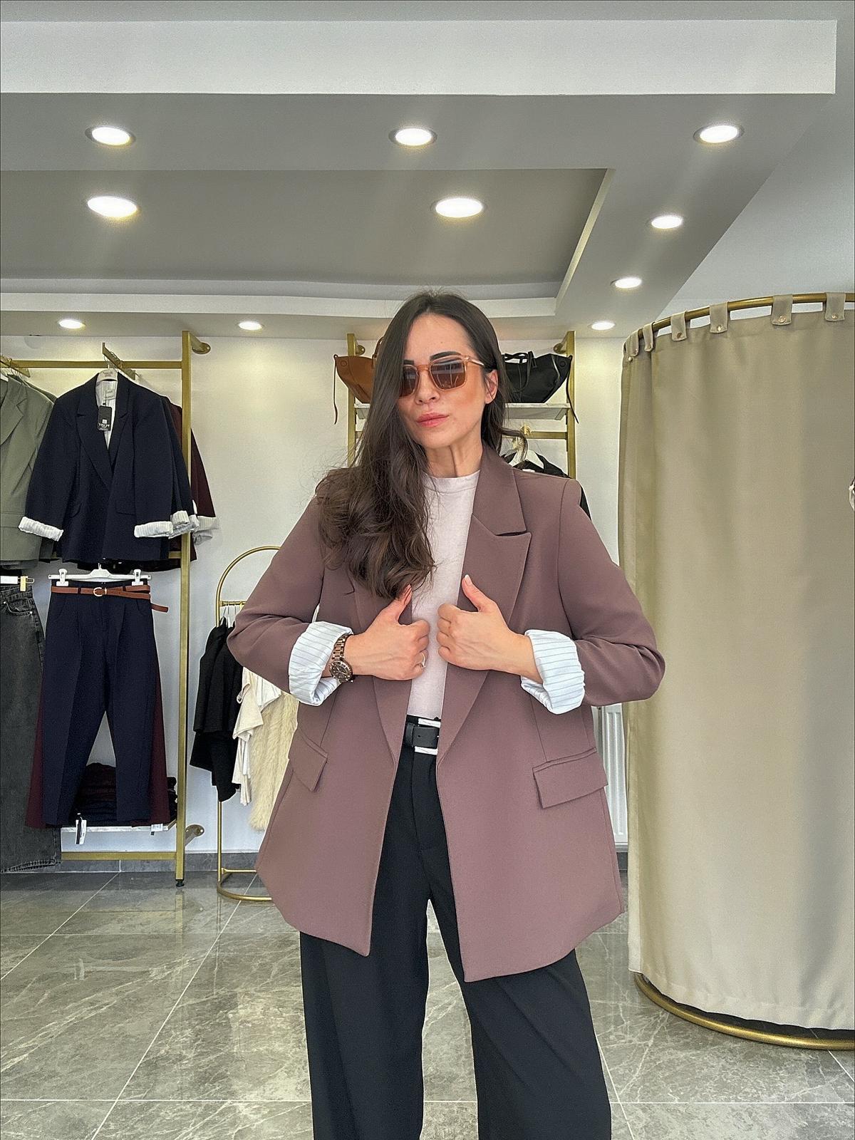 CEKETModa MTŞLYKBLZRCKTŞal Yaka Blazer Ceket