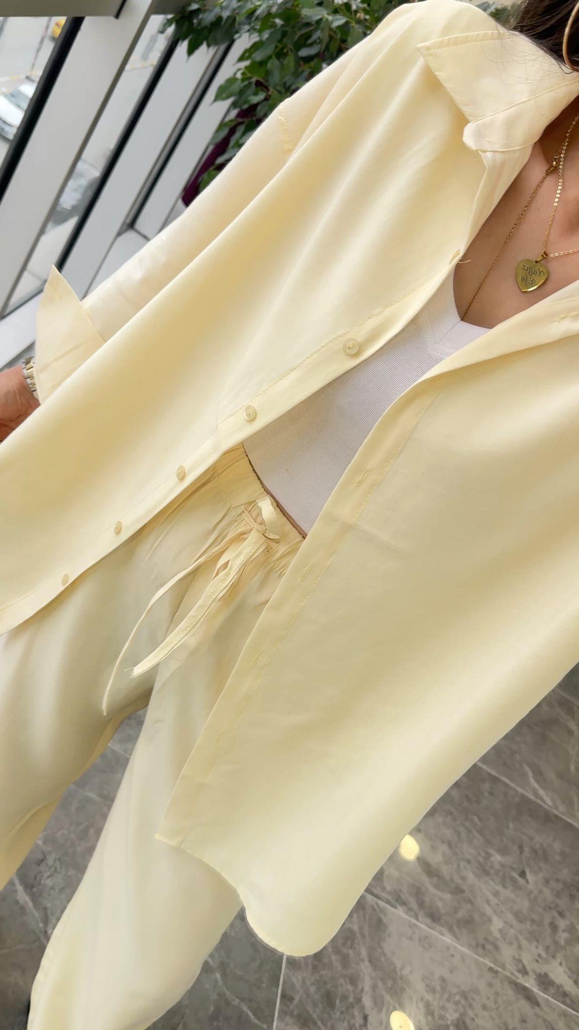 TAKIMModa MTPNTLNGMLKTKM900Tensel Pantolon Gömlek Takım