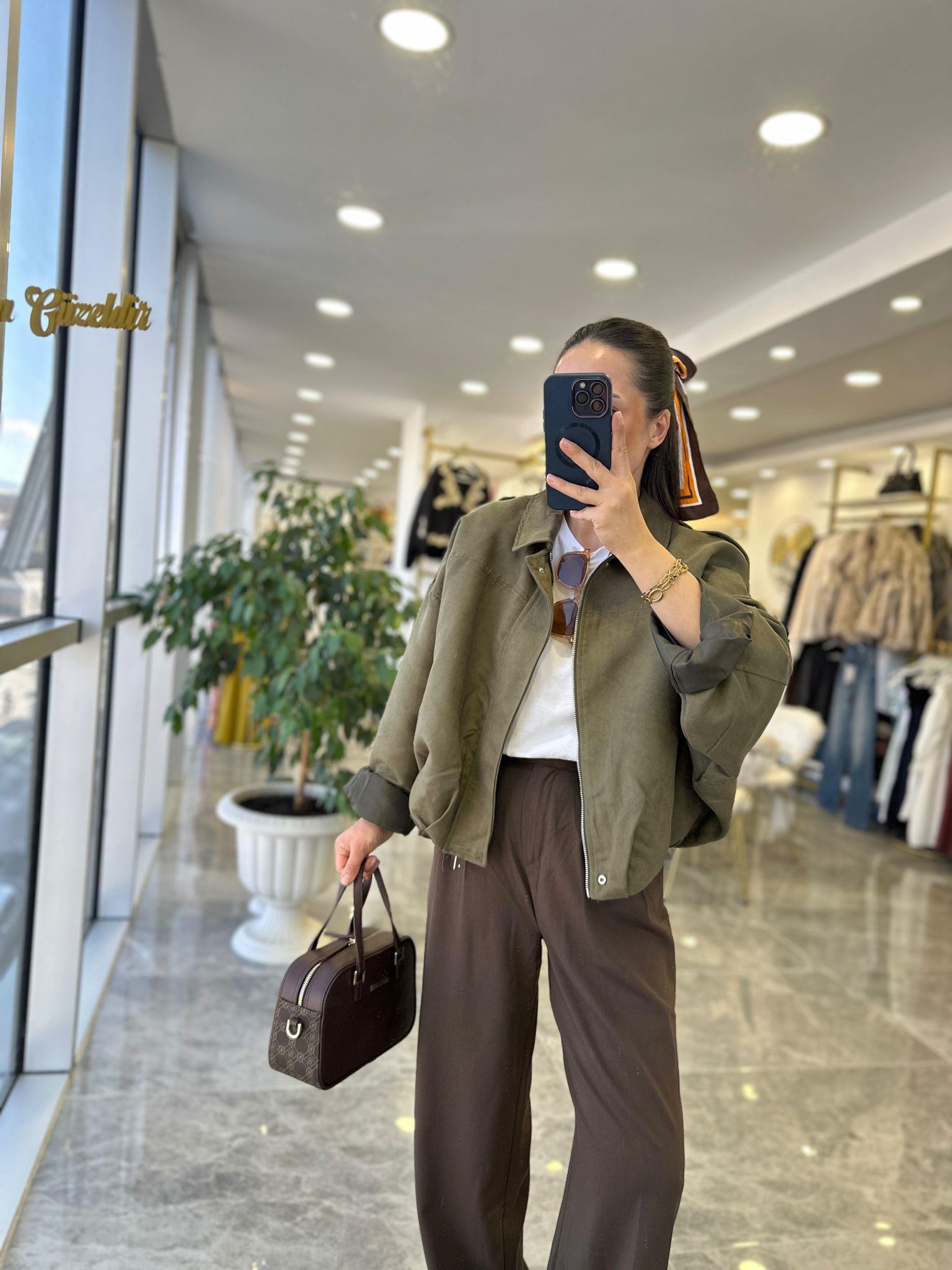 CEKETModa MTNBKBMBRCKTZR Model Bomber Ceket