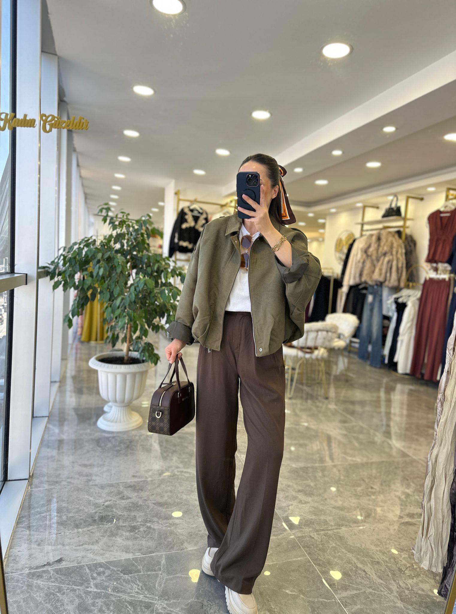 CEKETModa MTNBKBMBRCKTZR Model Bomber Ceket