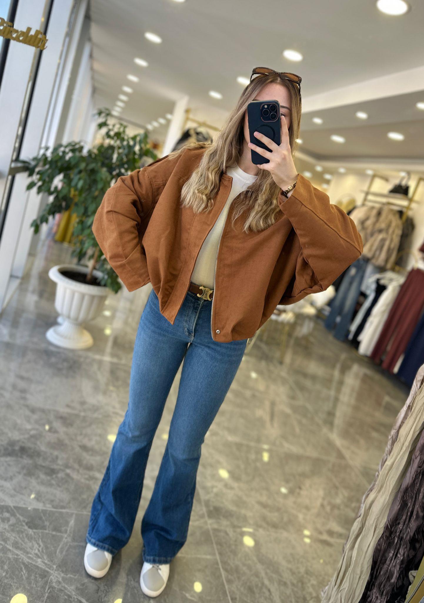 CEKETModa MTNBKBMBRCKTZR Model Bomber Ceket