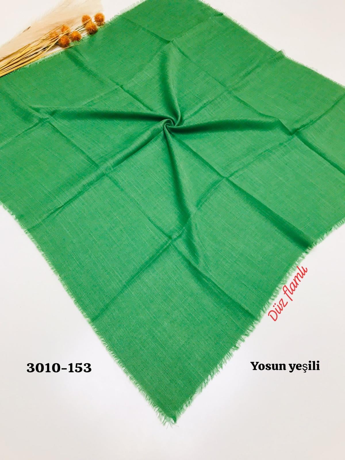 3010 Düz Flamlı Eşarp