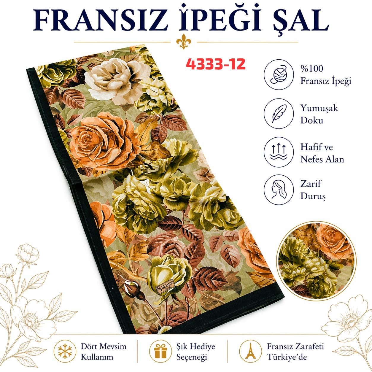 Fransız İpeği Şal