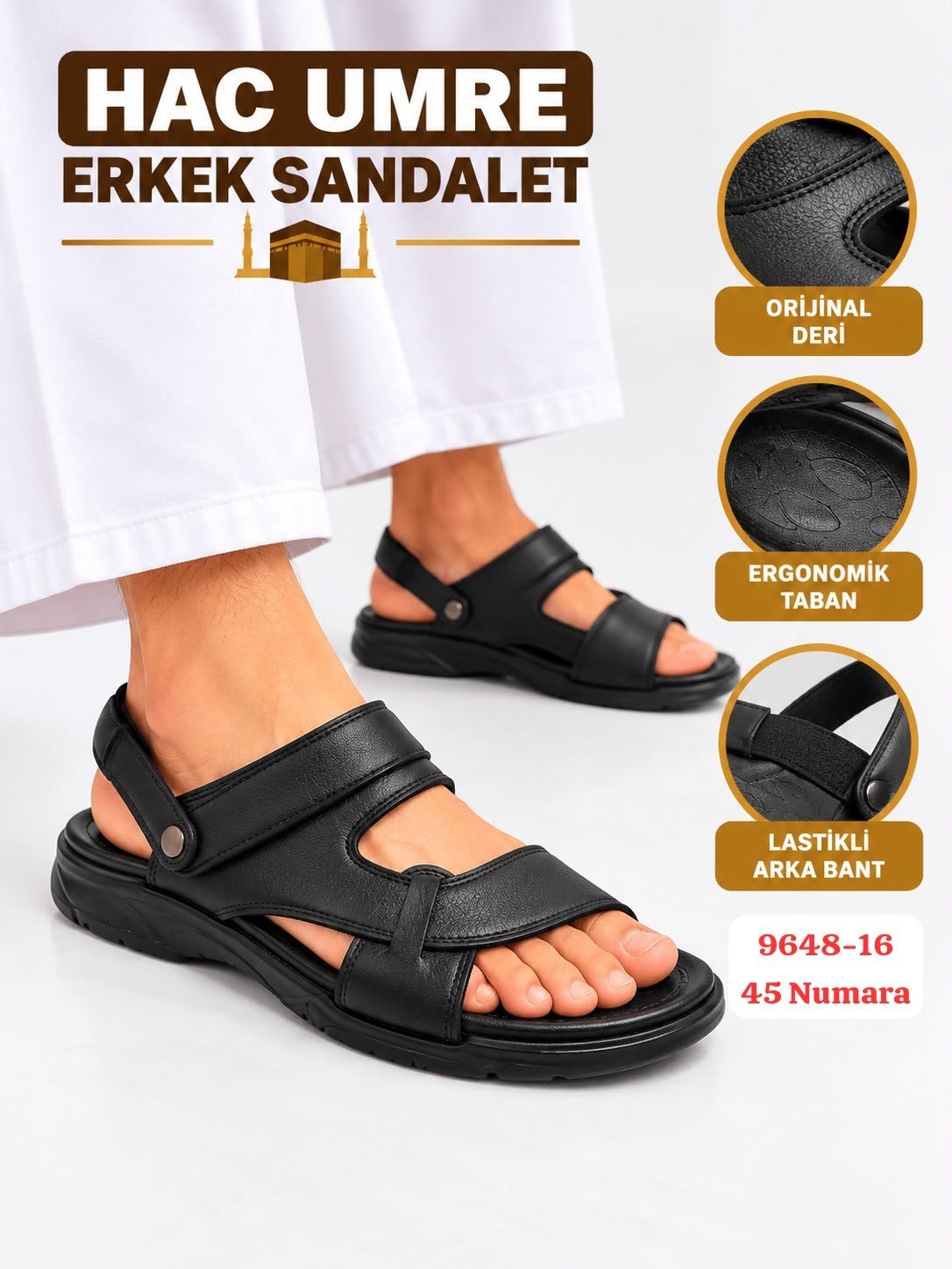 Hac Umre Erkek Sandalet