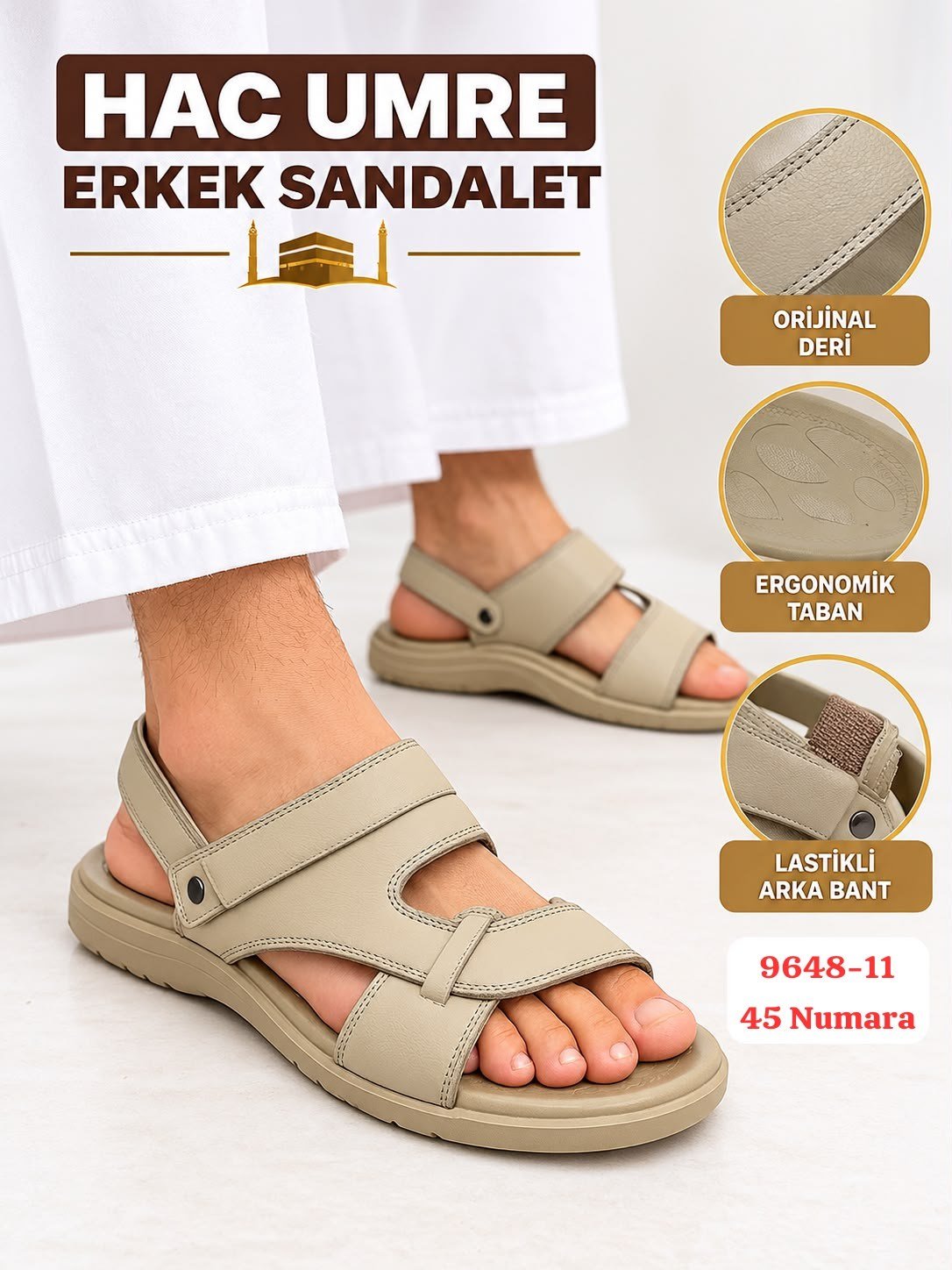 Hac Umre Erkek Sandalet