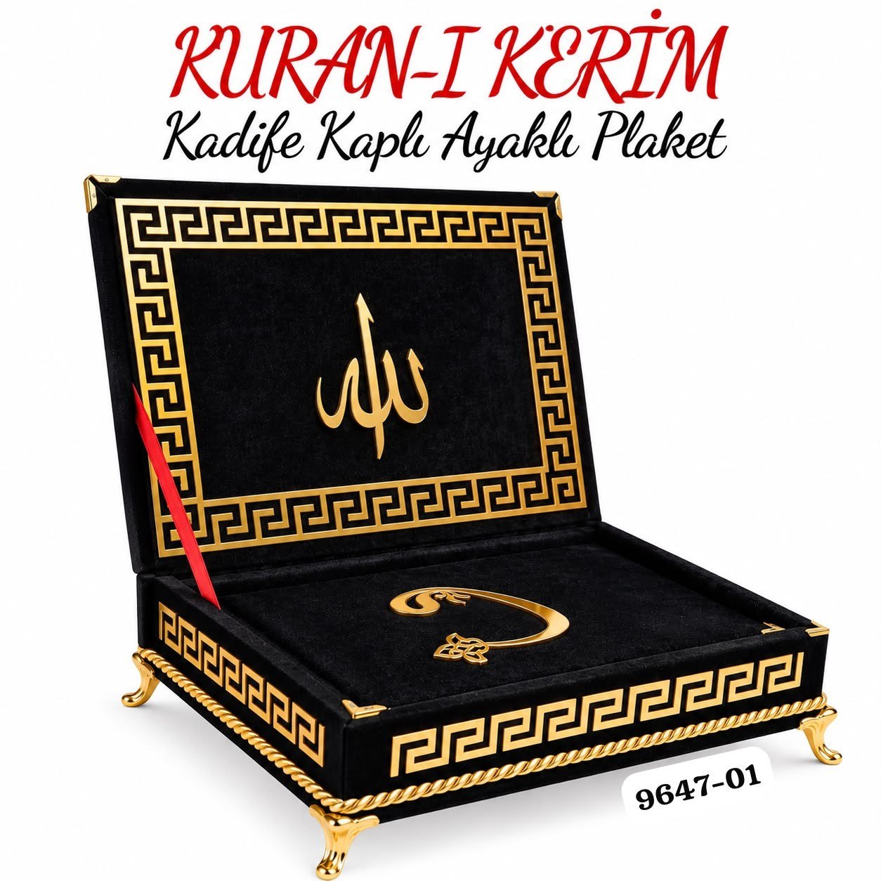 Kadife Kuranı Kerim Ayaklı
