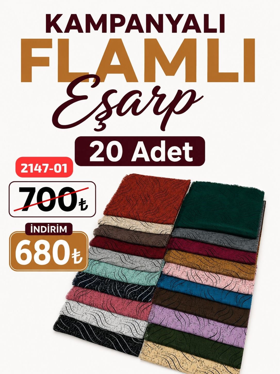 Kampanya Flamlı Eşarp