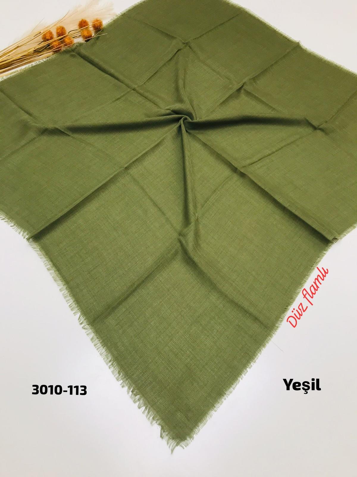 3010 Düz Flamlı Eşarp