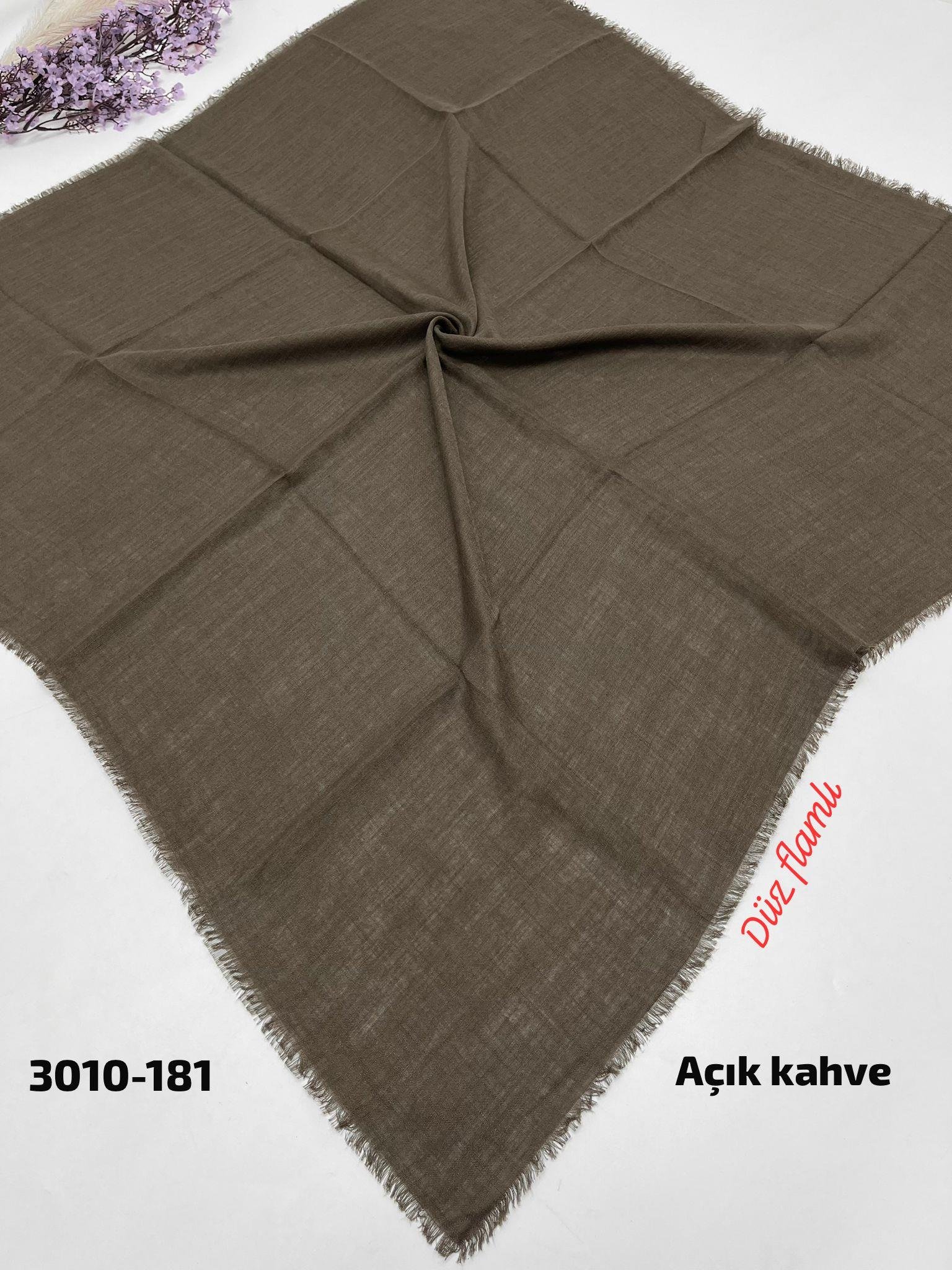3010 Düz Flamlı Eşarp