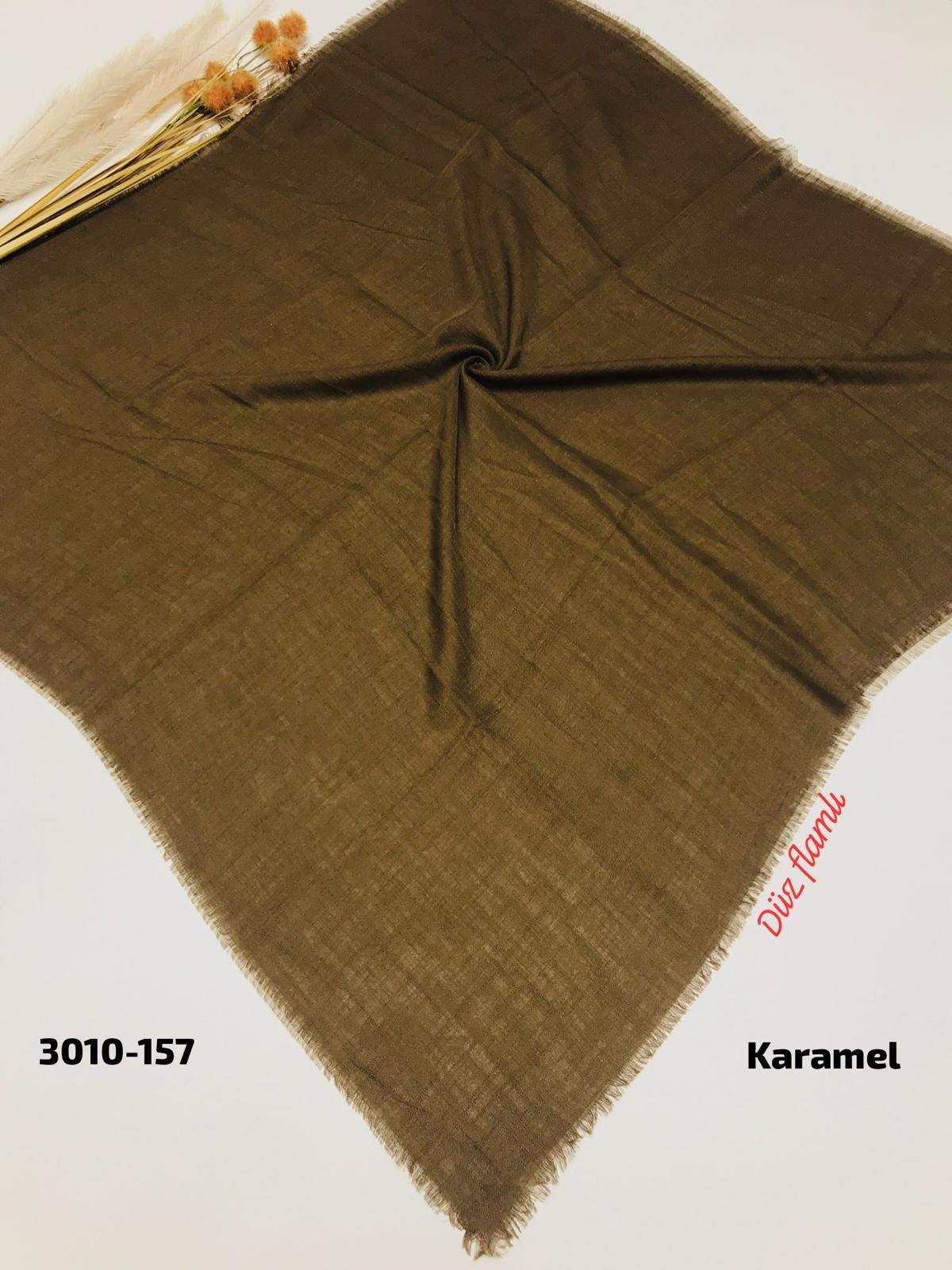 3010 Düz Flamlı Eşarp