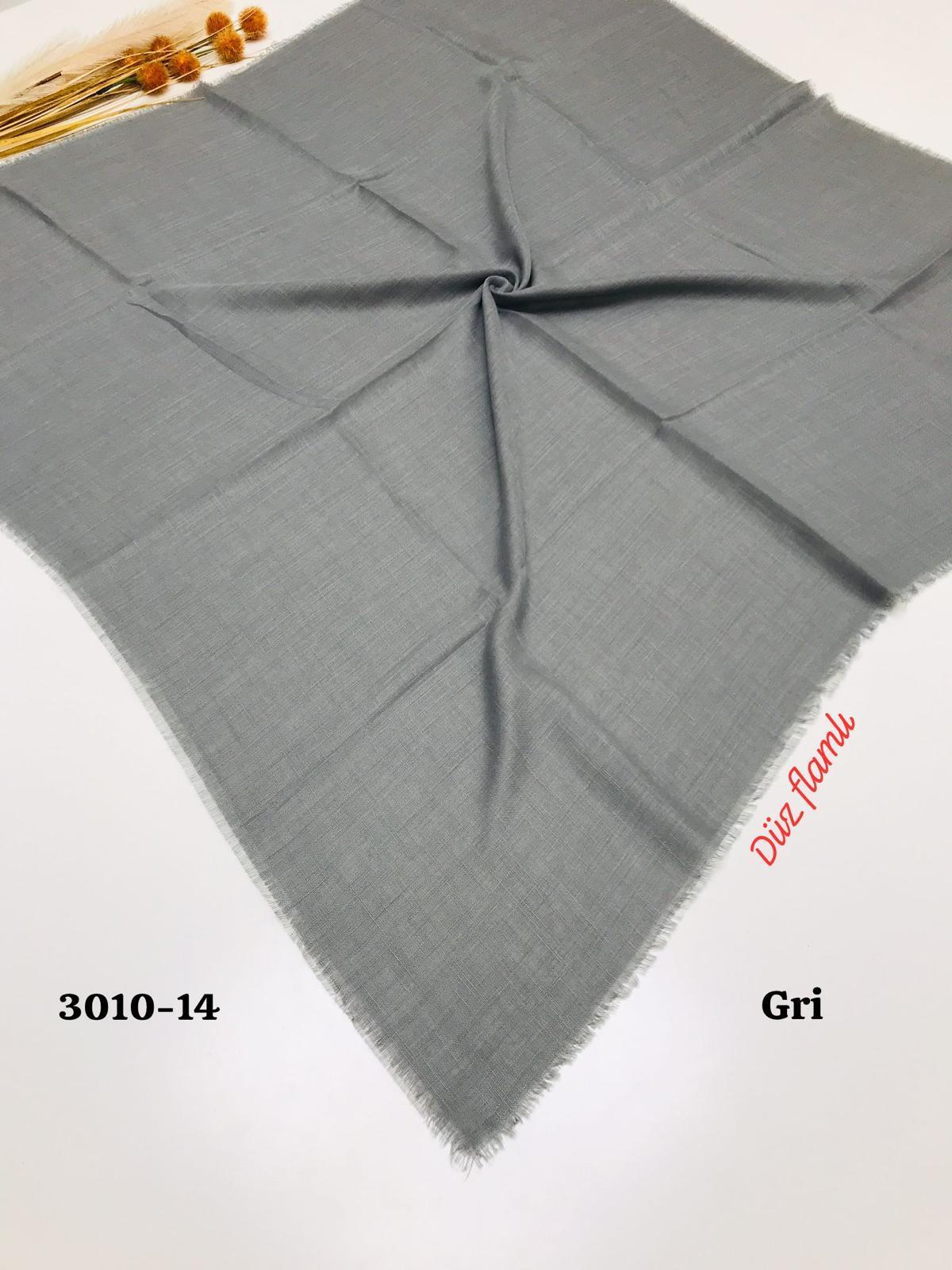 3010 Düz Flamlı Eşarp