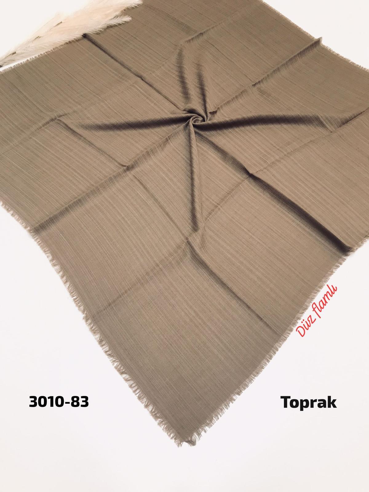 3010 Düz Flamlı Eşarp