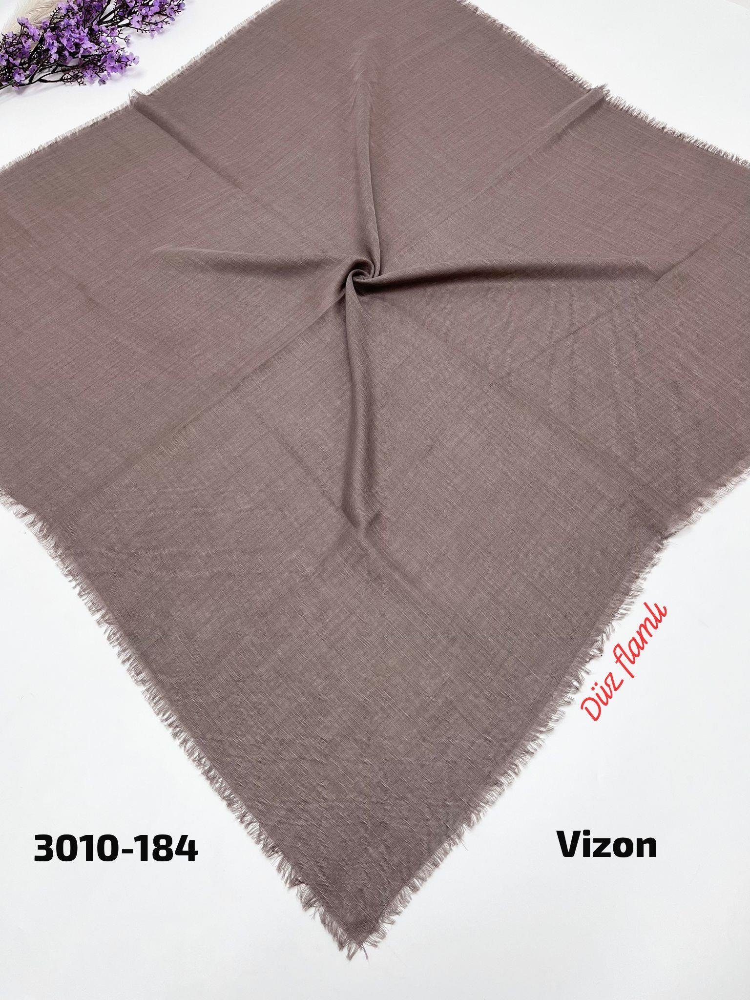 3010 Düz Flamlı Eşarp