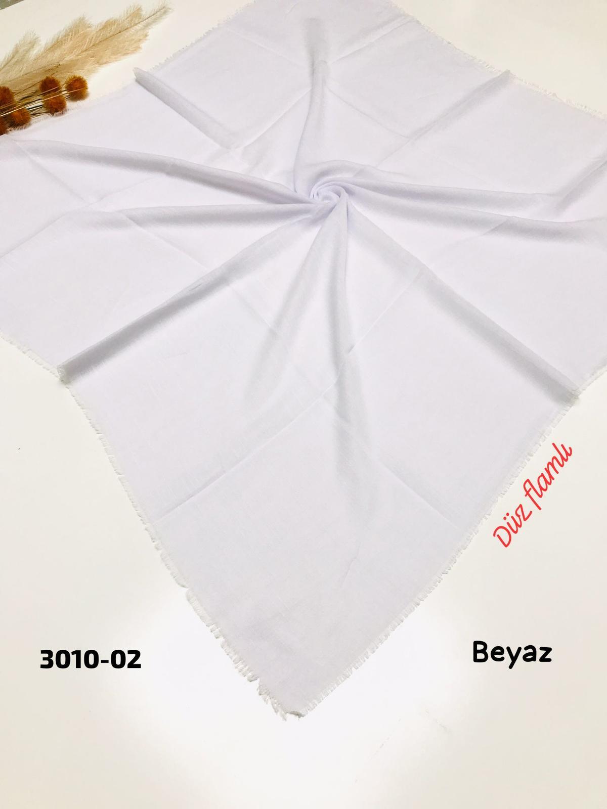 3010 Düz Flamlı Eşarp
