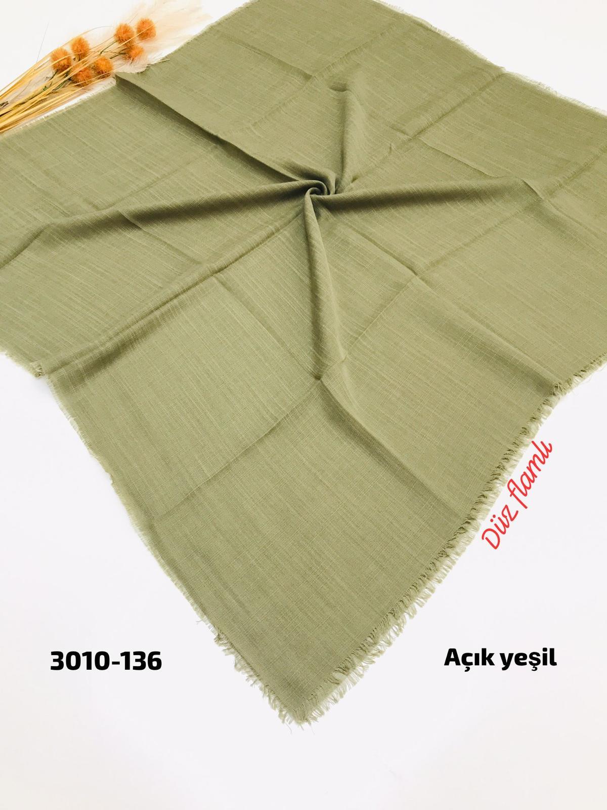 3010 Düz Flamlı Eşarp