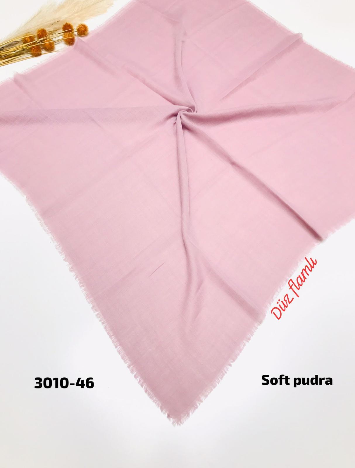 3010 Düz Flamlı Eşarp