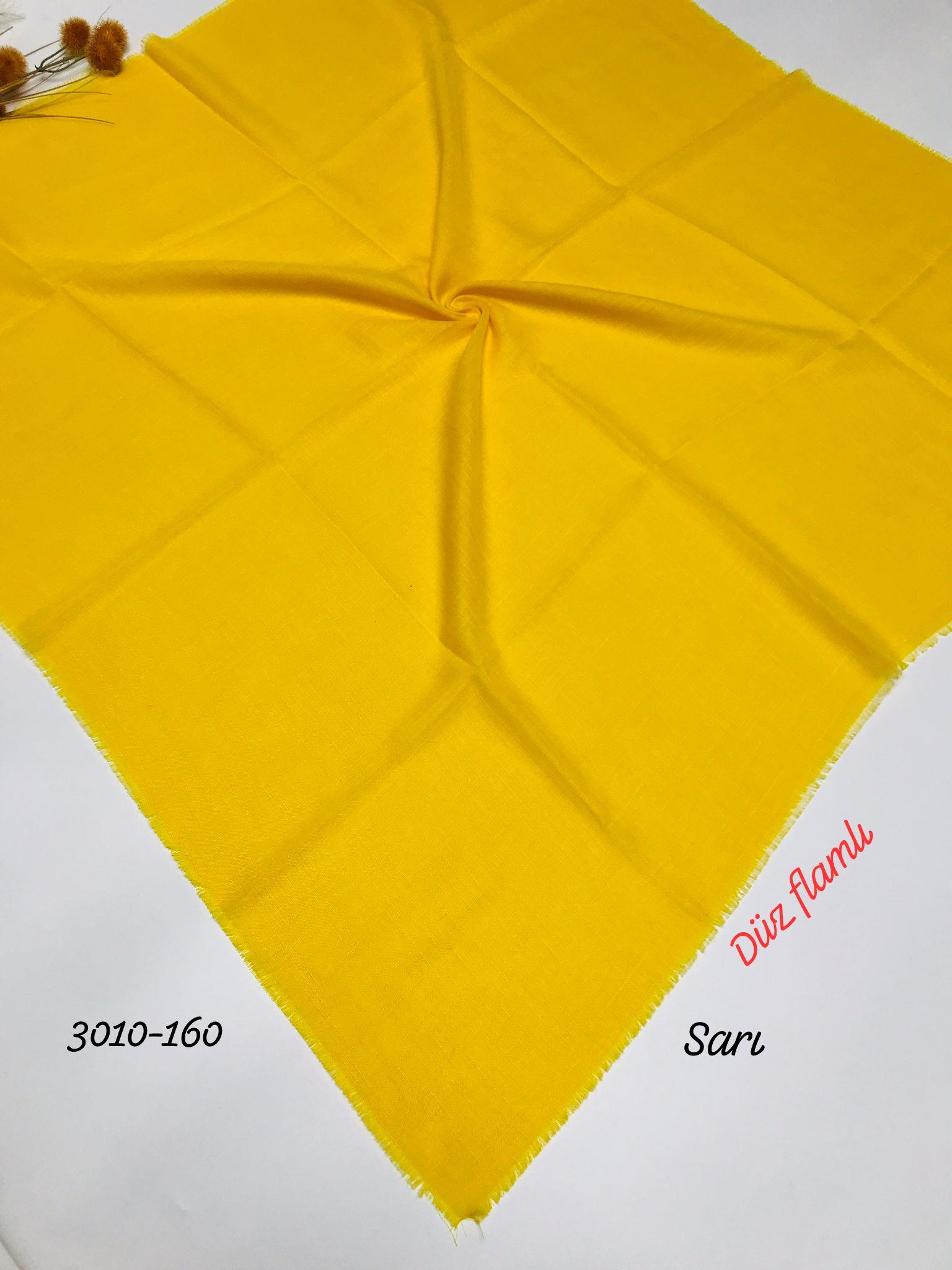 3010 Düz Flamlı Eşarp
