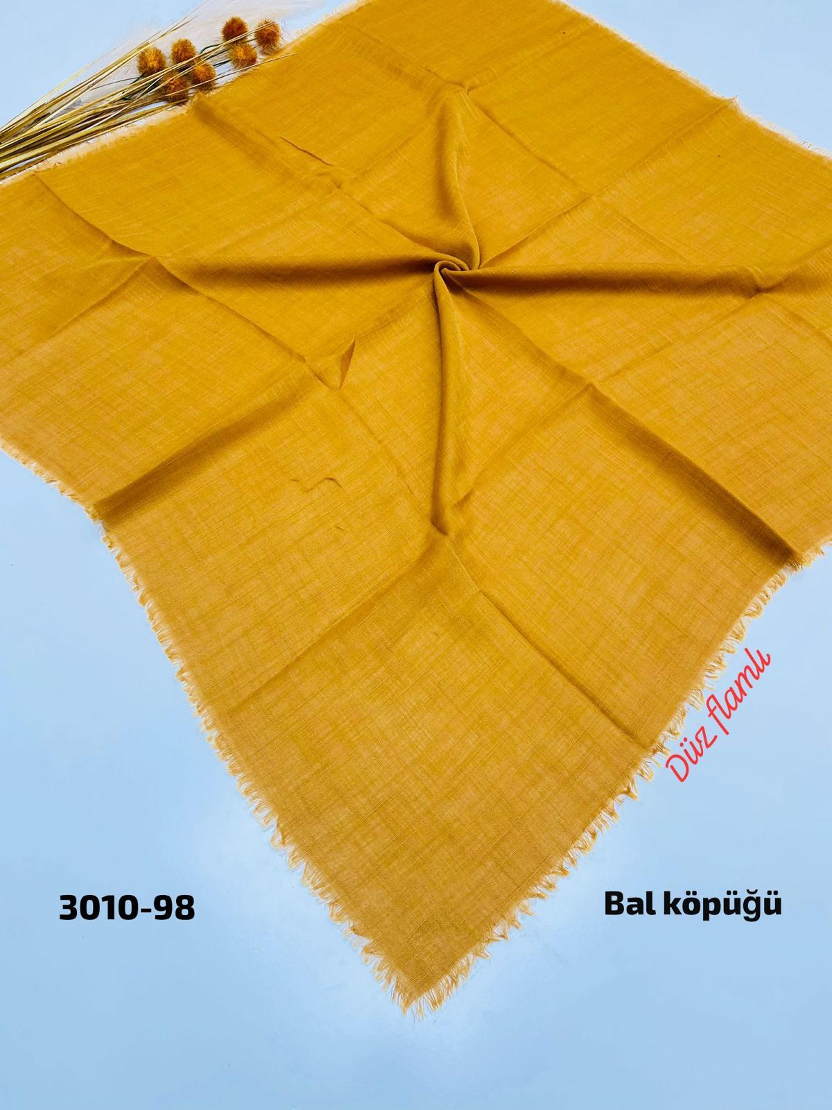 3010 Düz Flamlı Eşarp