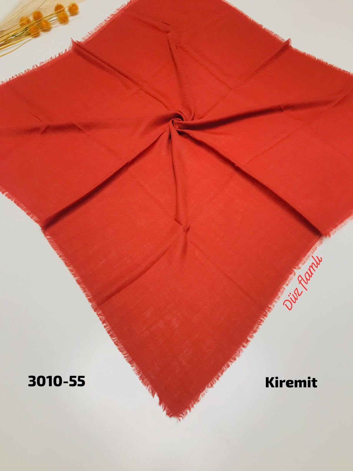 3010 Düz Flamlı Eşarp
