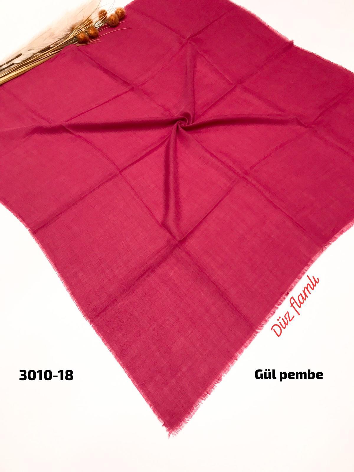 3010 Düz Flamlı Eşarp
