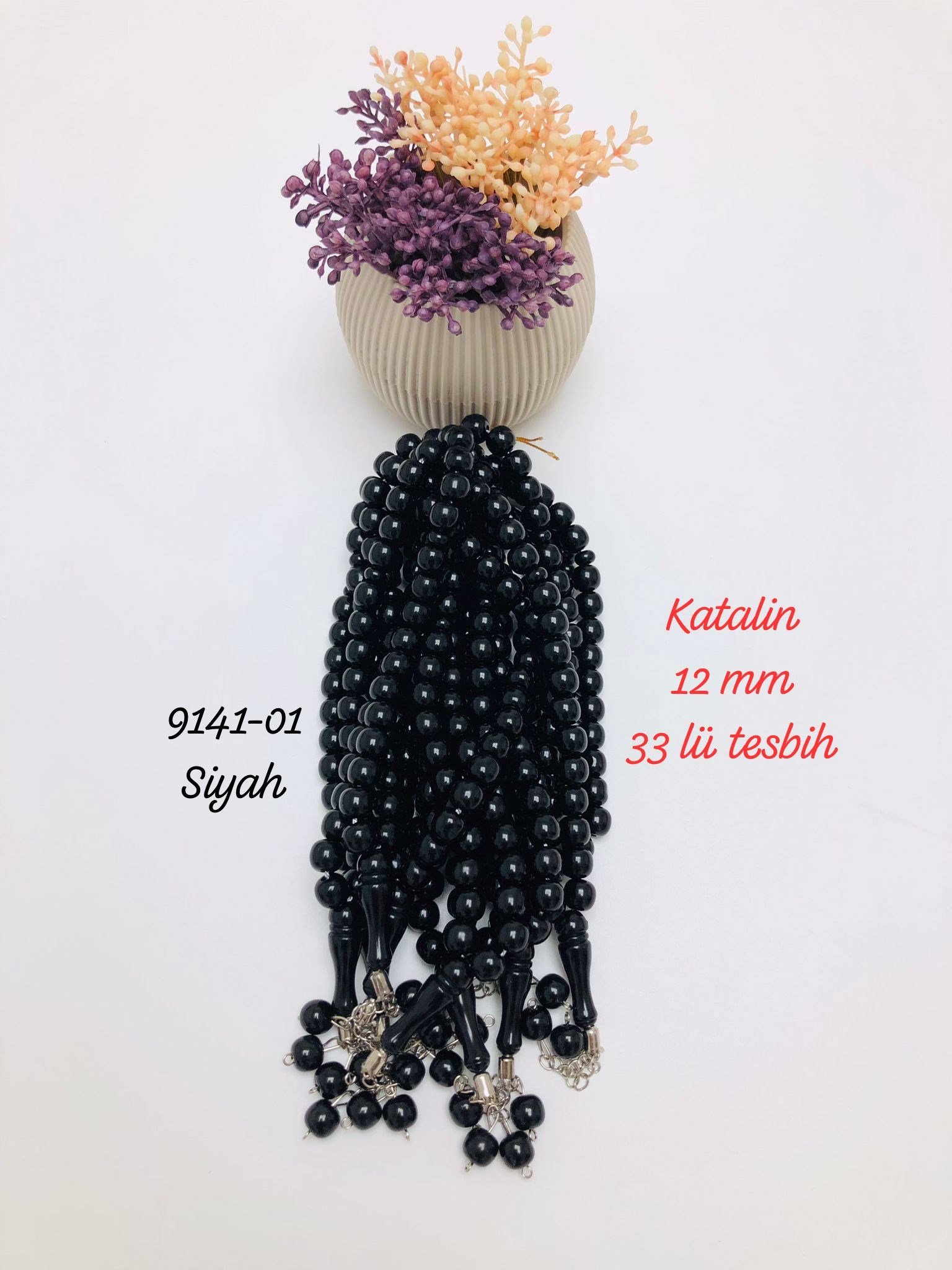9141 12 mm Katalin 33 lü Tesbih