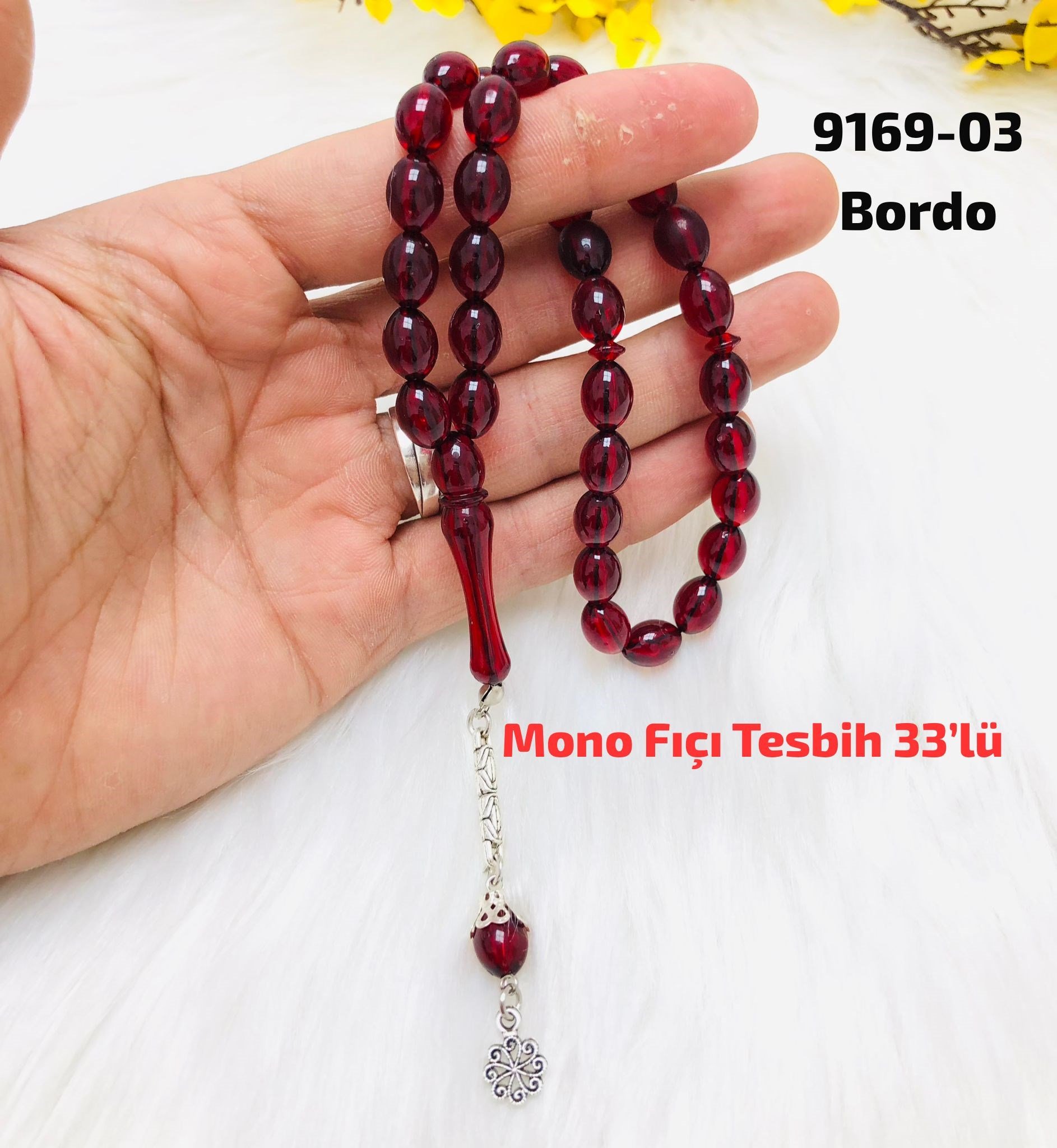 9169 Mono Fıçı Tesbih 33'lü