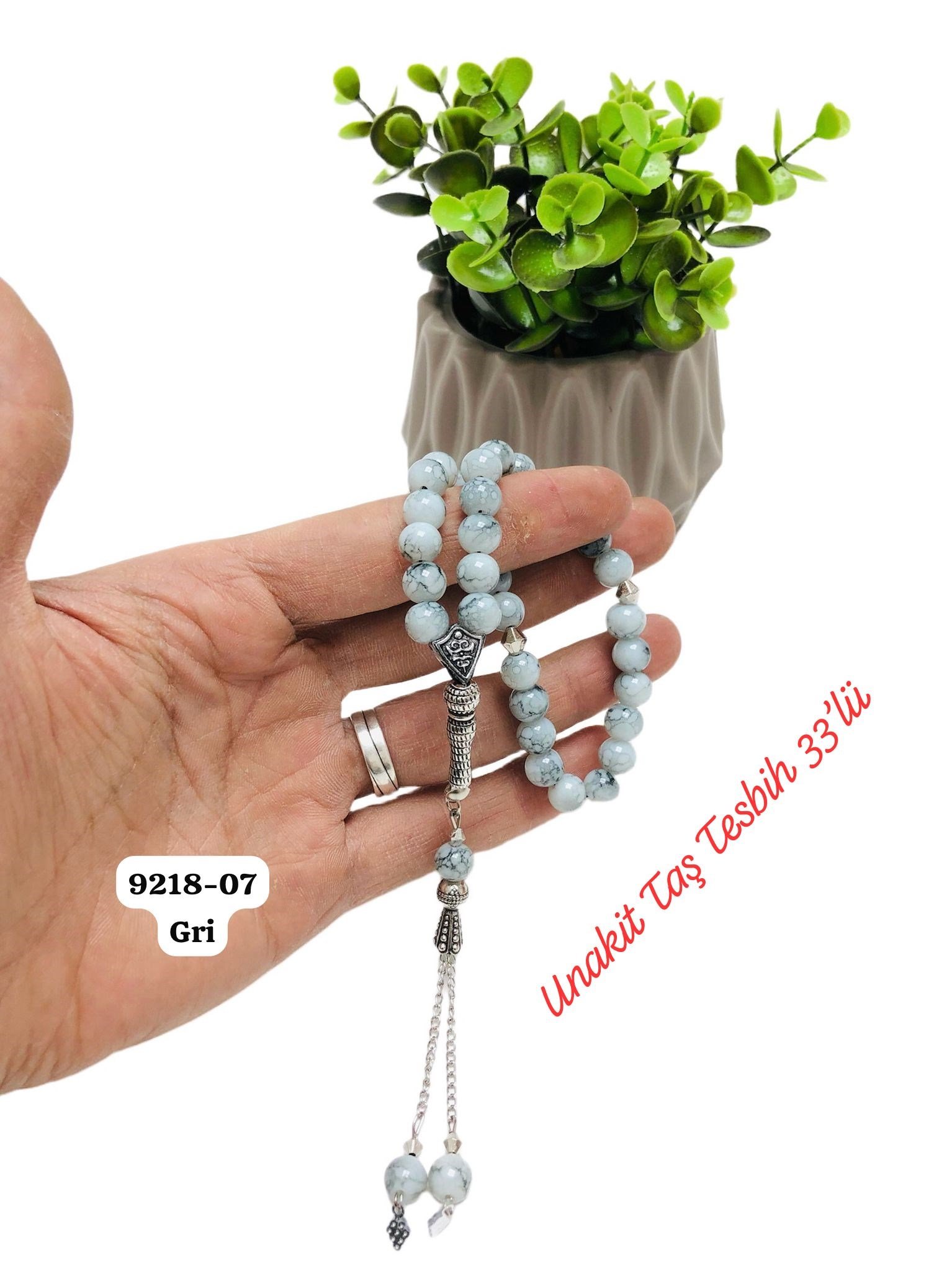 9218 Unakit Taş Tesbih 33'lü