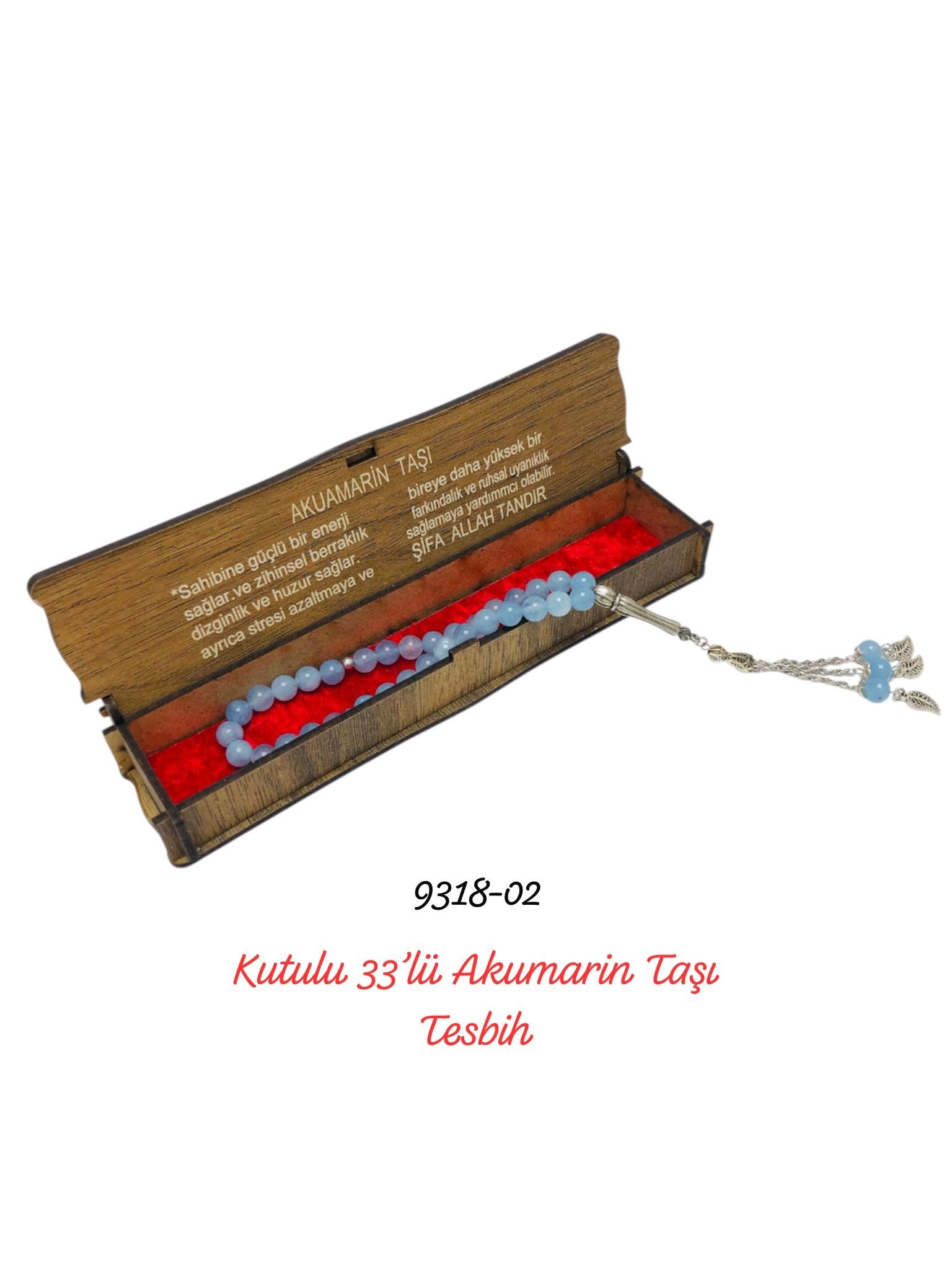 9318 Kutulu Lüks 33'lü Tesbih