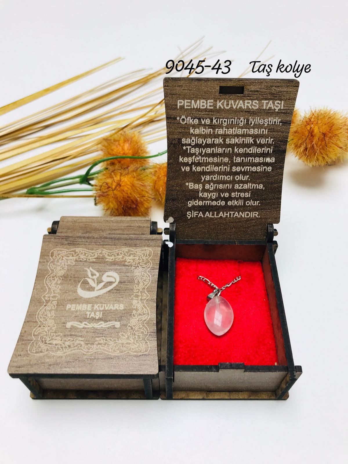 9045 Kutulu Taş Kolye