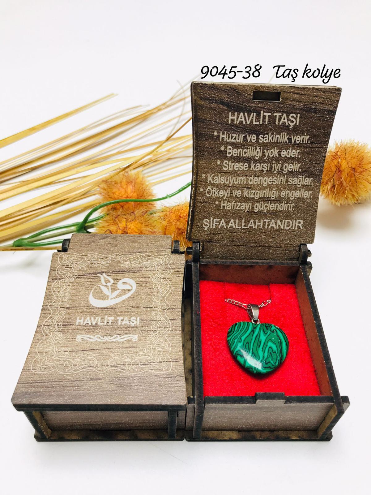 9045 Kutulu Taş Kolye