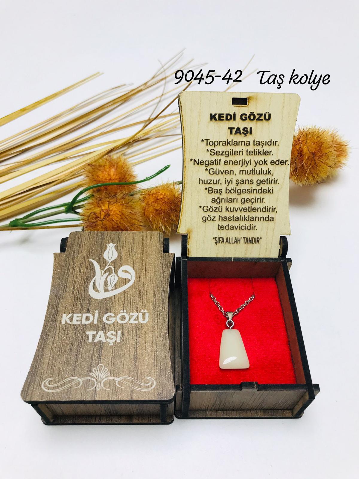 9045 Kutulu Taş Kolye