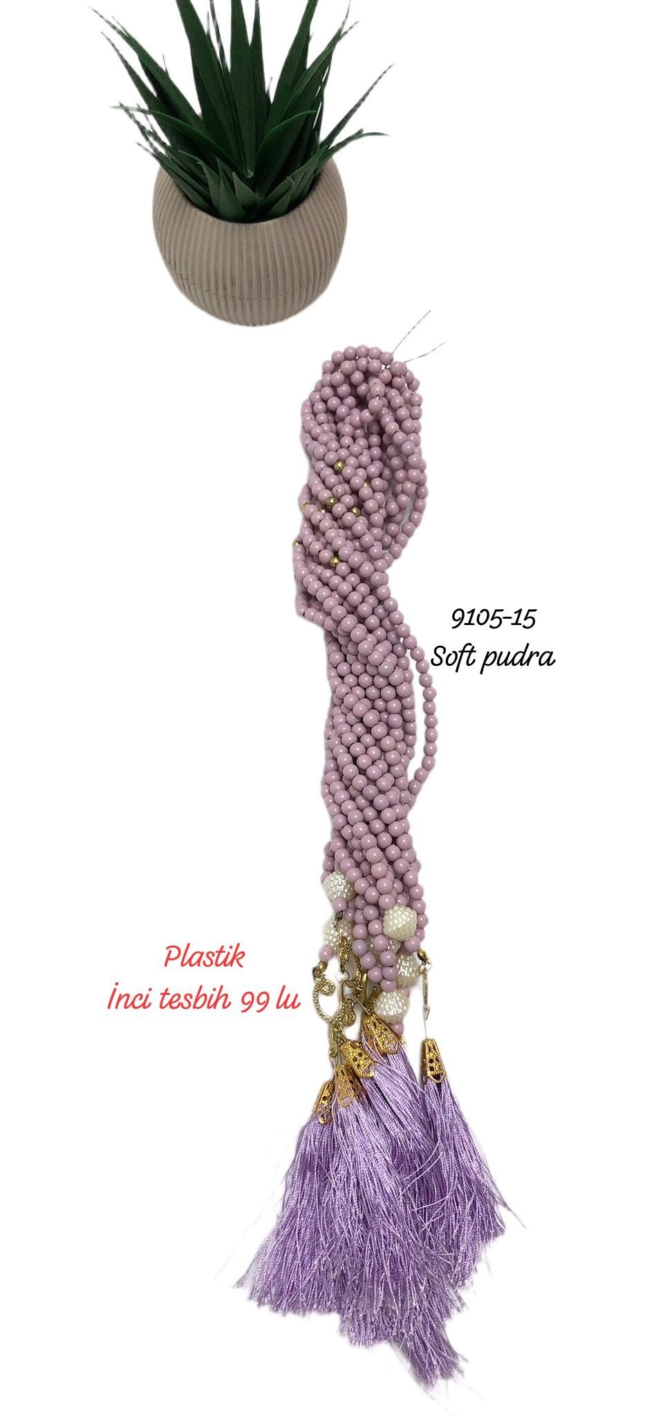 9105 Plastik İncili Tesbih