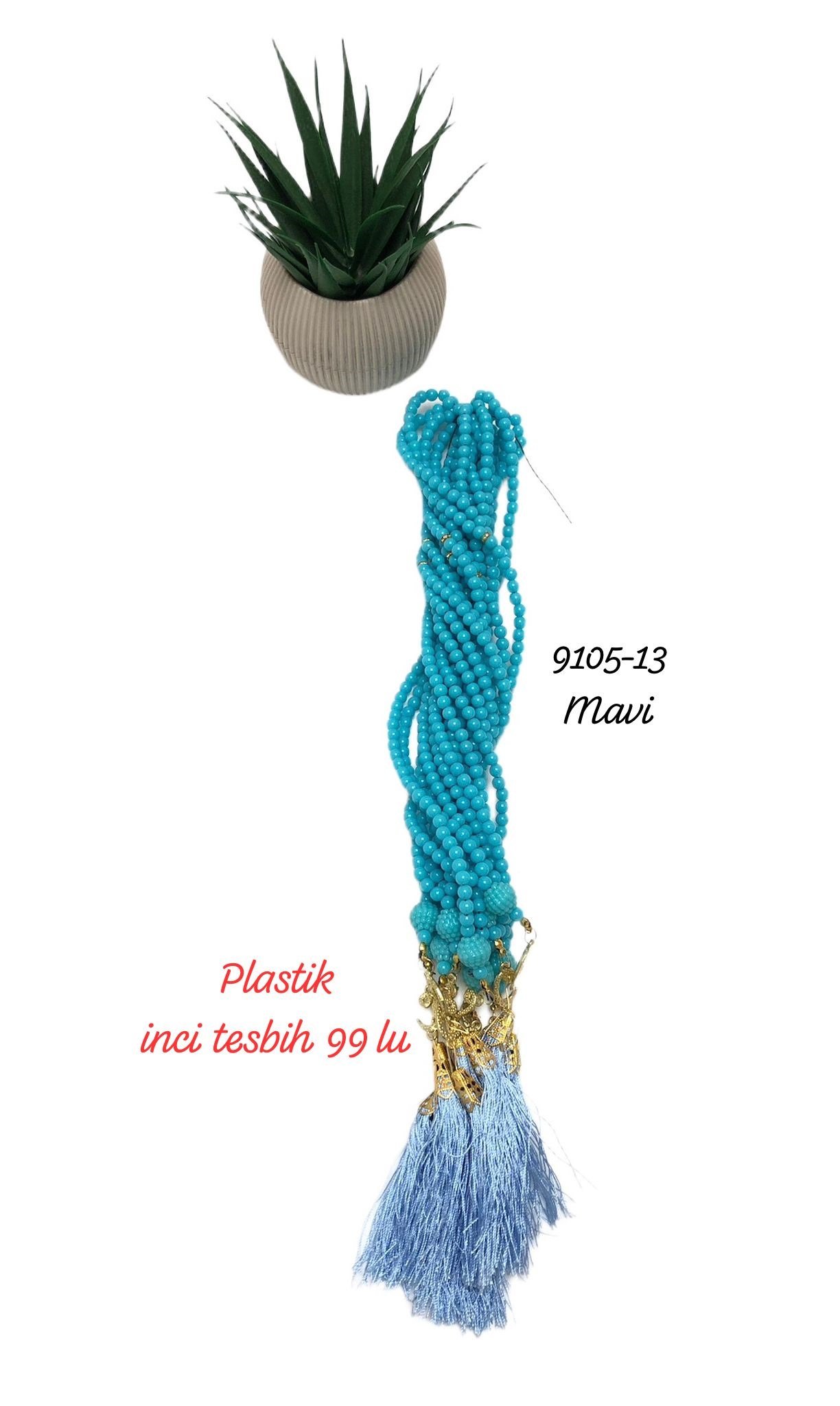 9105 Plastik İncili Tesbih