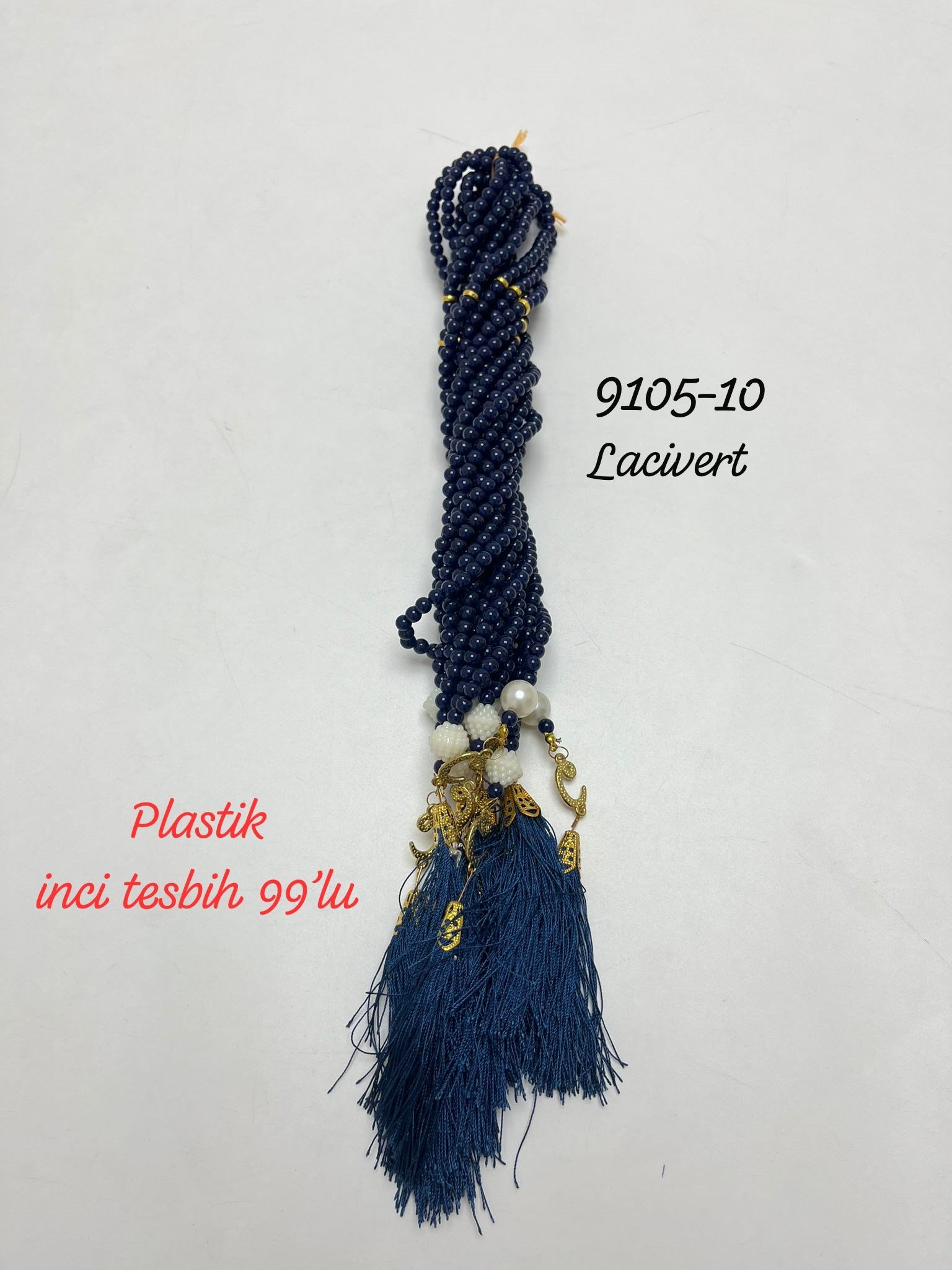 9105 Plastik İncili Tesbih