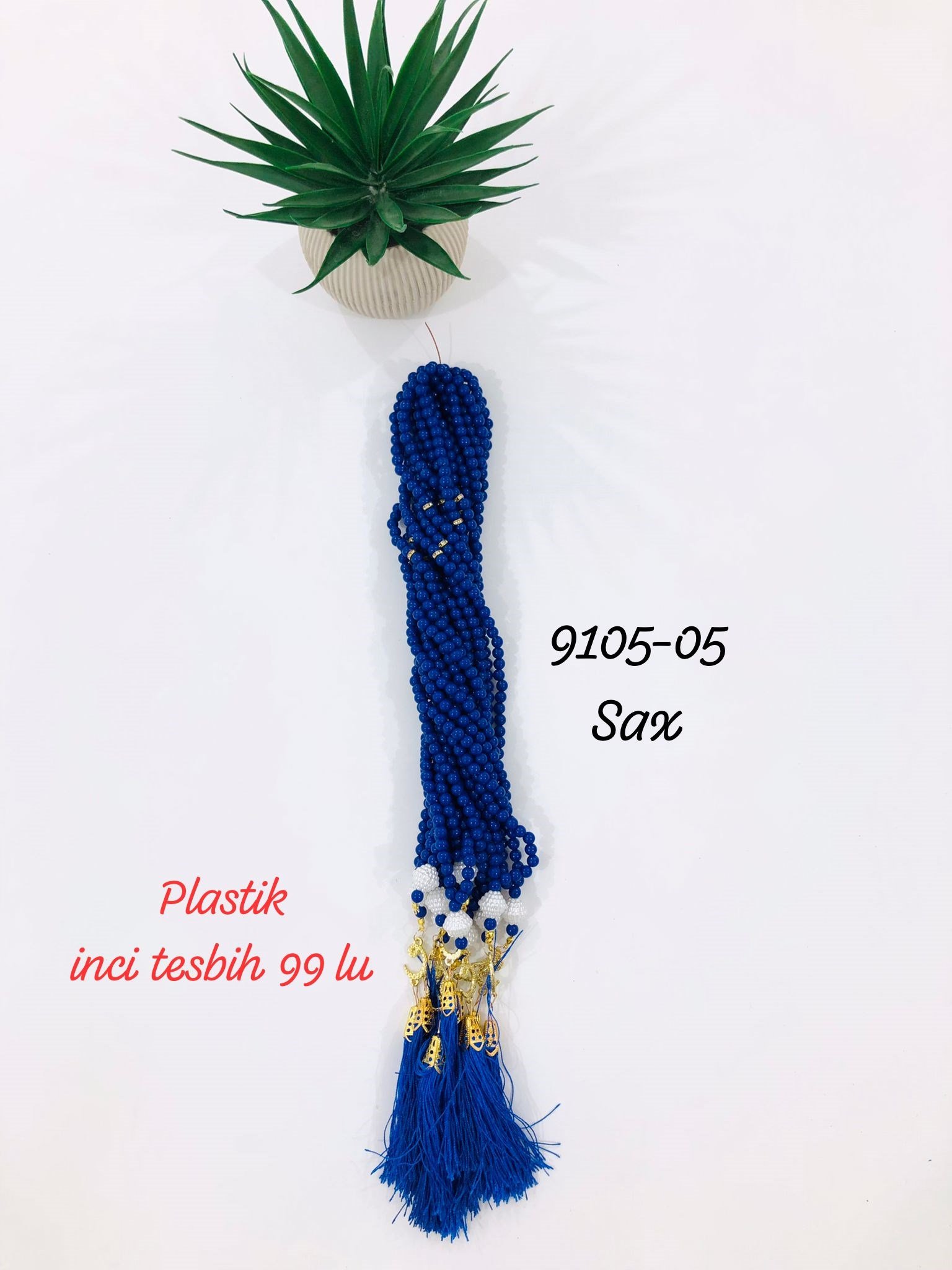 9105 Plastik İncili Tesbih