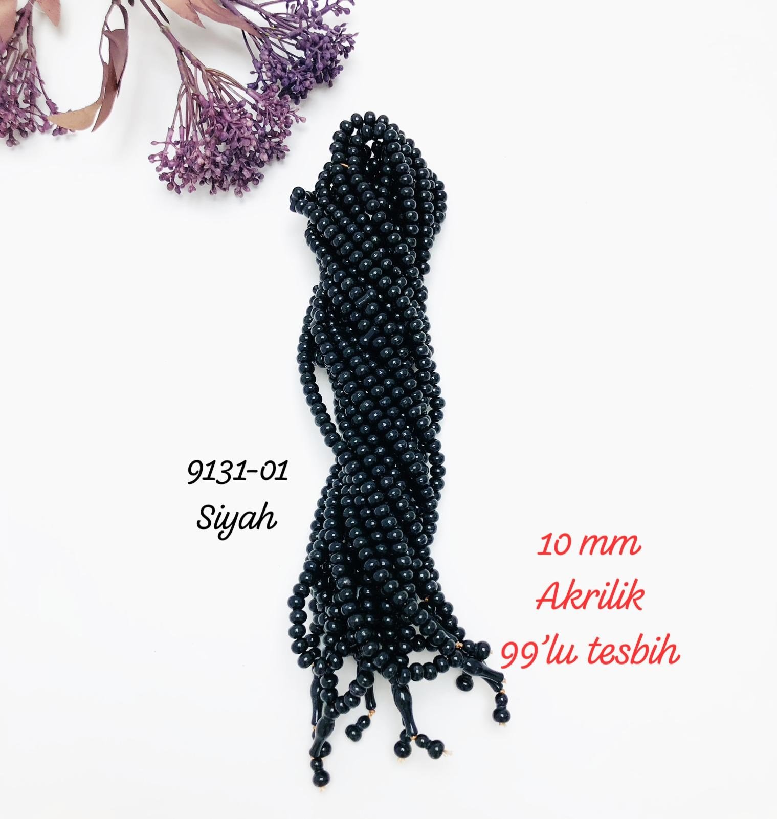 9131 10 mm 99'lu Akrilik Tesbih