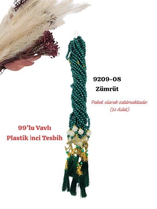 9209 99'lu Vavlı Plastik Tesbih