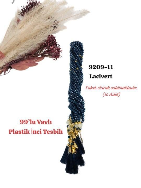 9209 99'lu Vavlı Plastik Tesbih