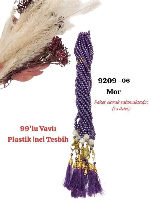 9209 99'lu Vavlı Plastik Tesbih