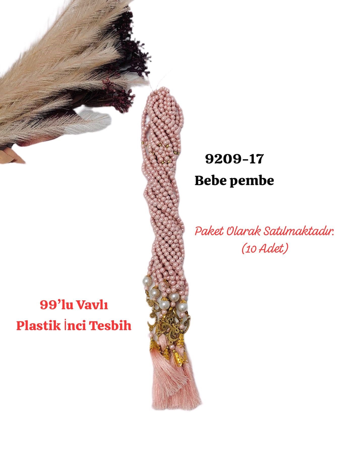 9209 99'lu Vavlı Plastik Tesbih