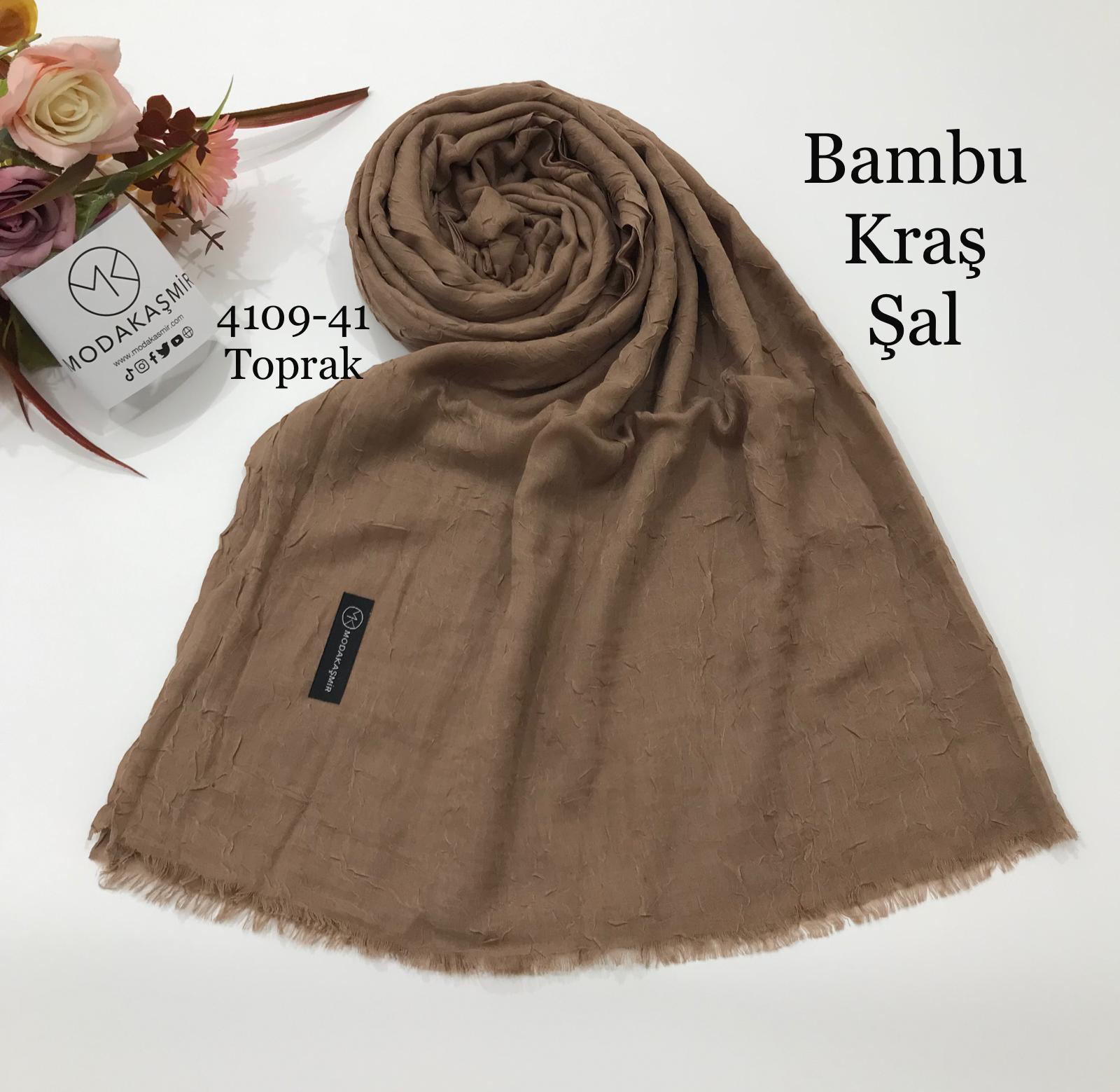 4109 Moda Kaşmir Bambu Kraş Şal