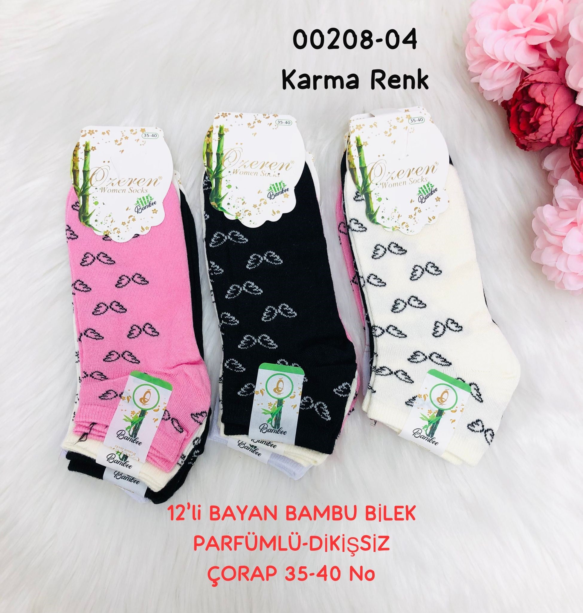 Bayan Bambu Bilek Dikişsiz Çorap