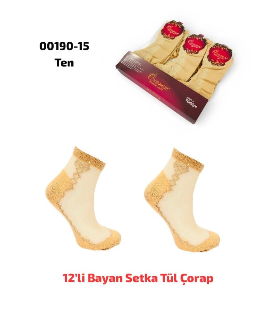Bayan Setka Tül Çorap
