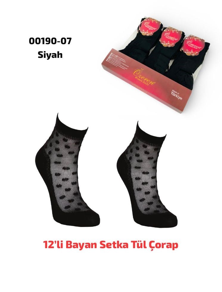 Bayan Setka Tül Çorap