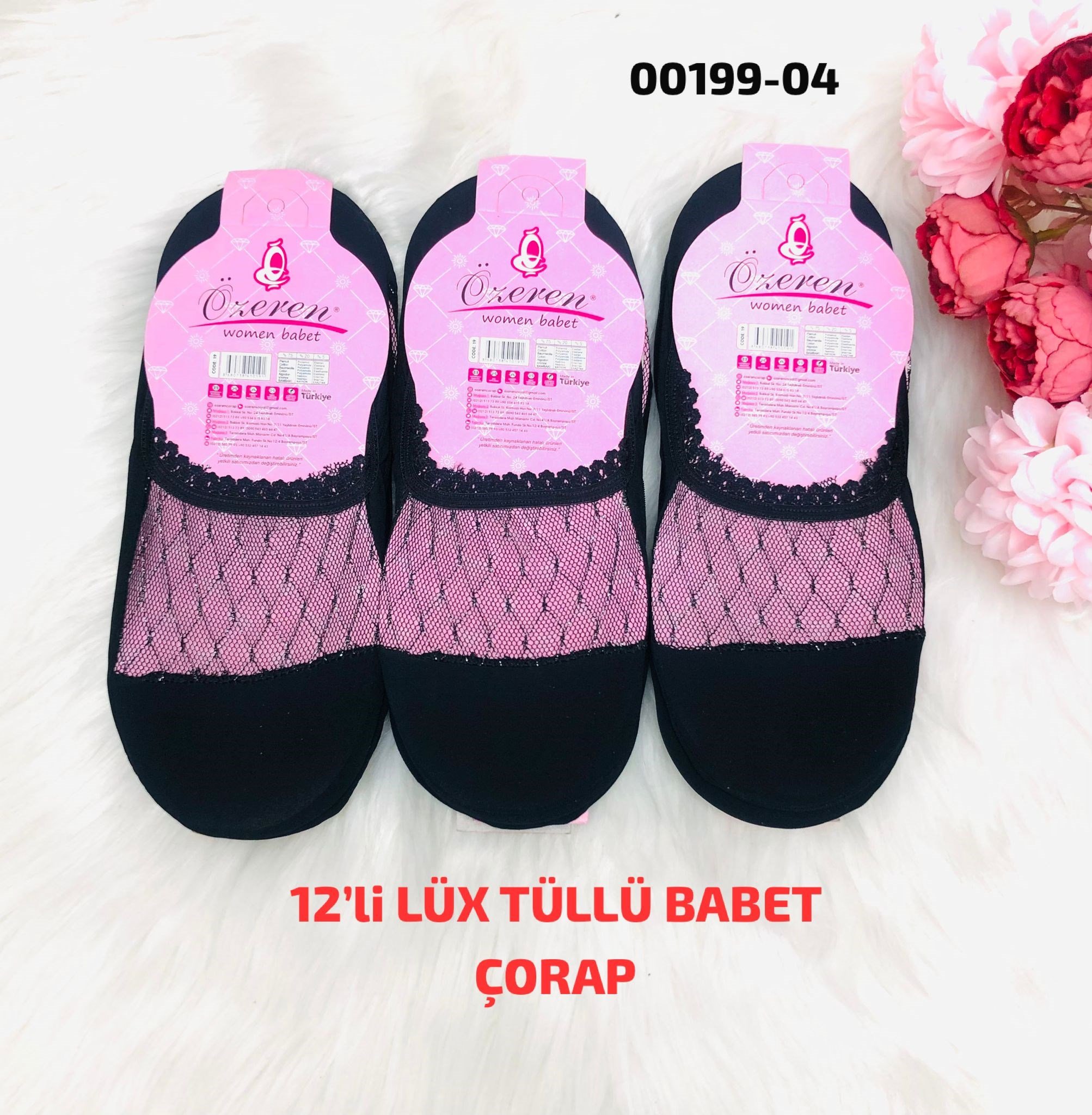 Lüks Tüllü Babet Çorap