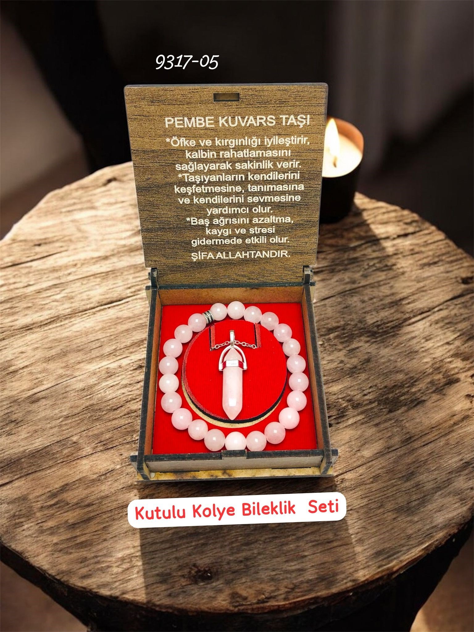 9317 Kutulu Kolye Bileklik Seti