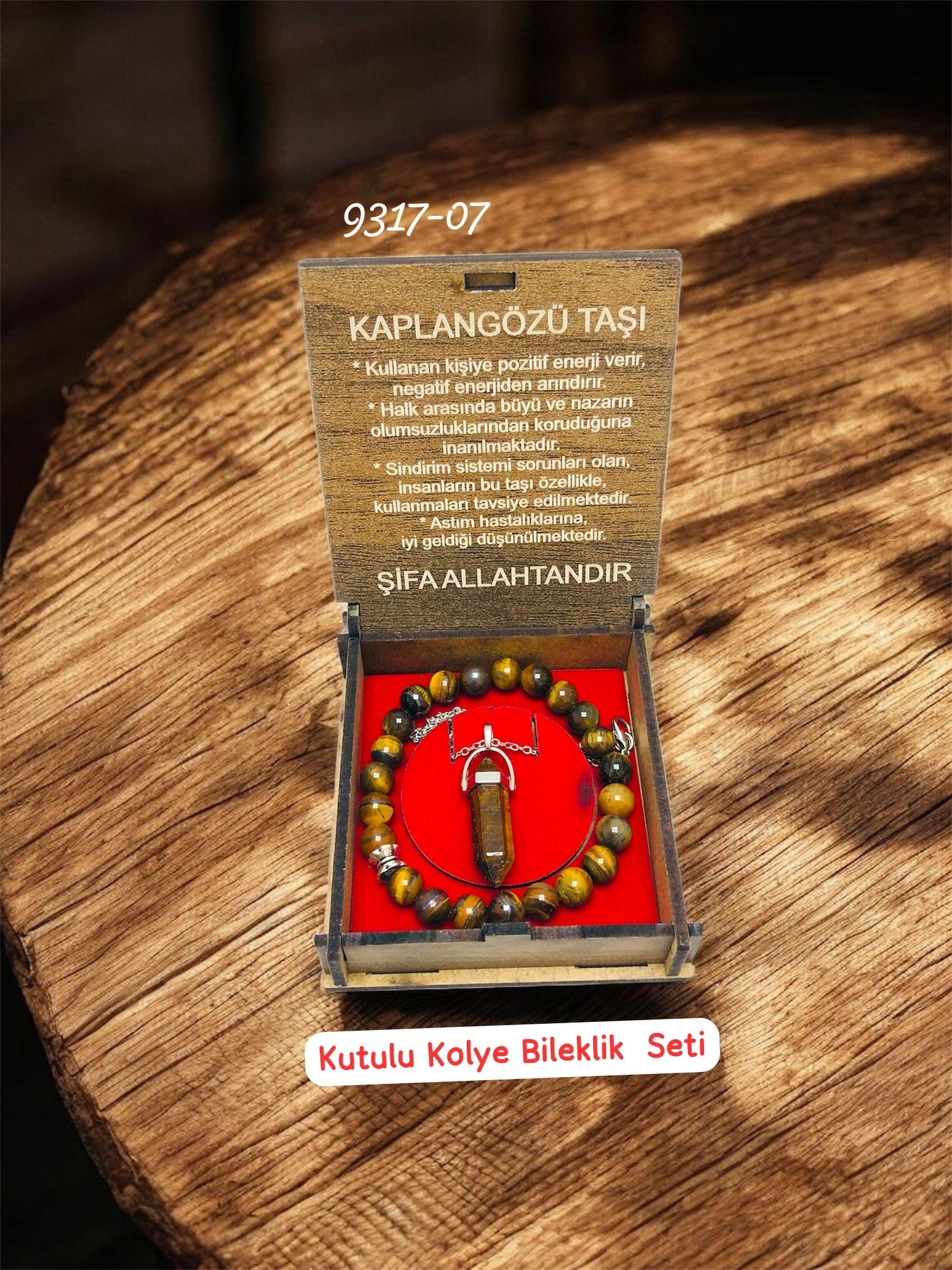 9317 Kutulu Kolye Bileklik Seti