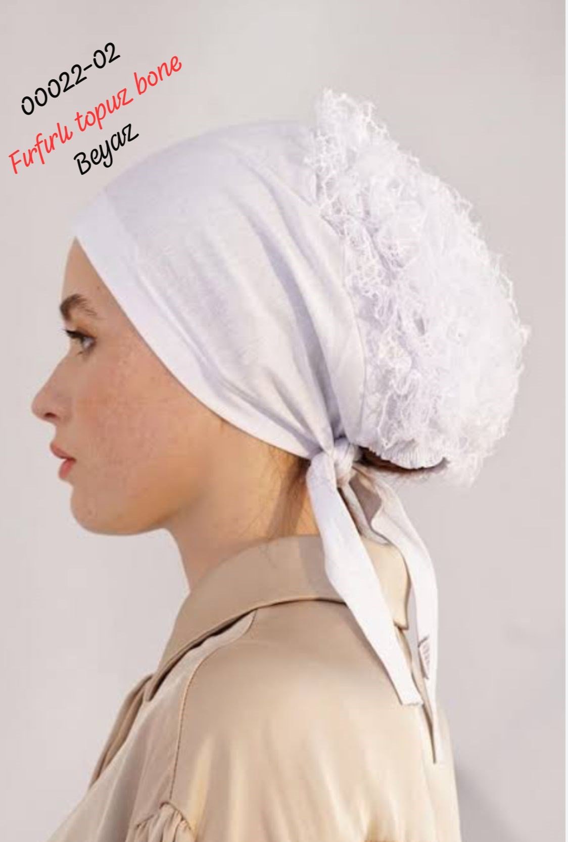 00022 Fırfırlı Topuz Bone