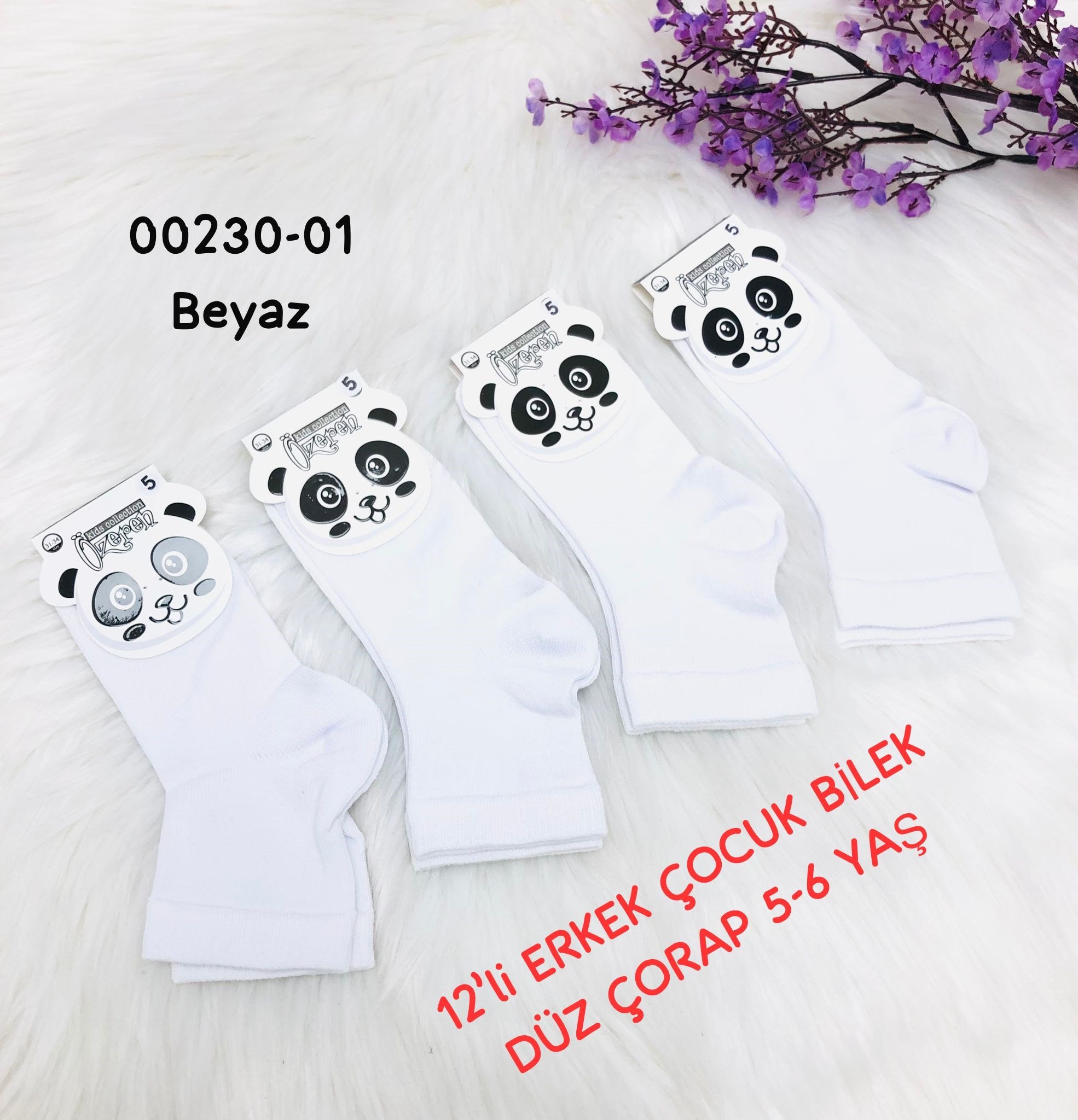 Erkek Çocuk Düz Çorap