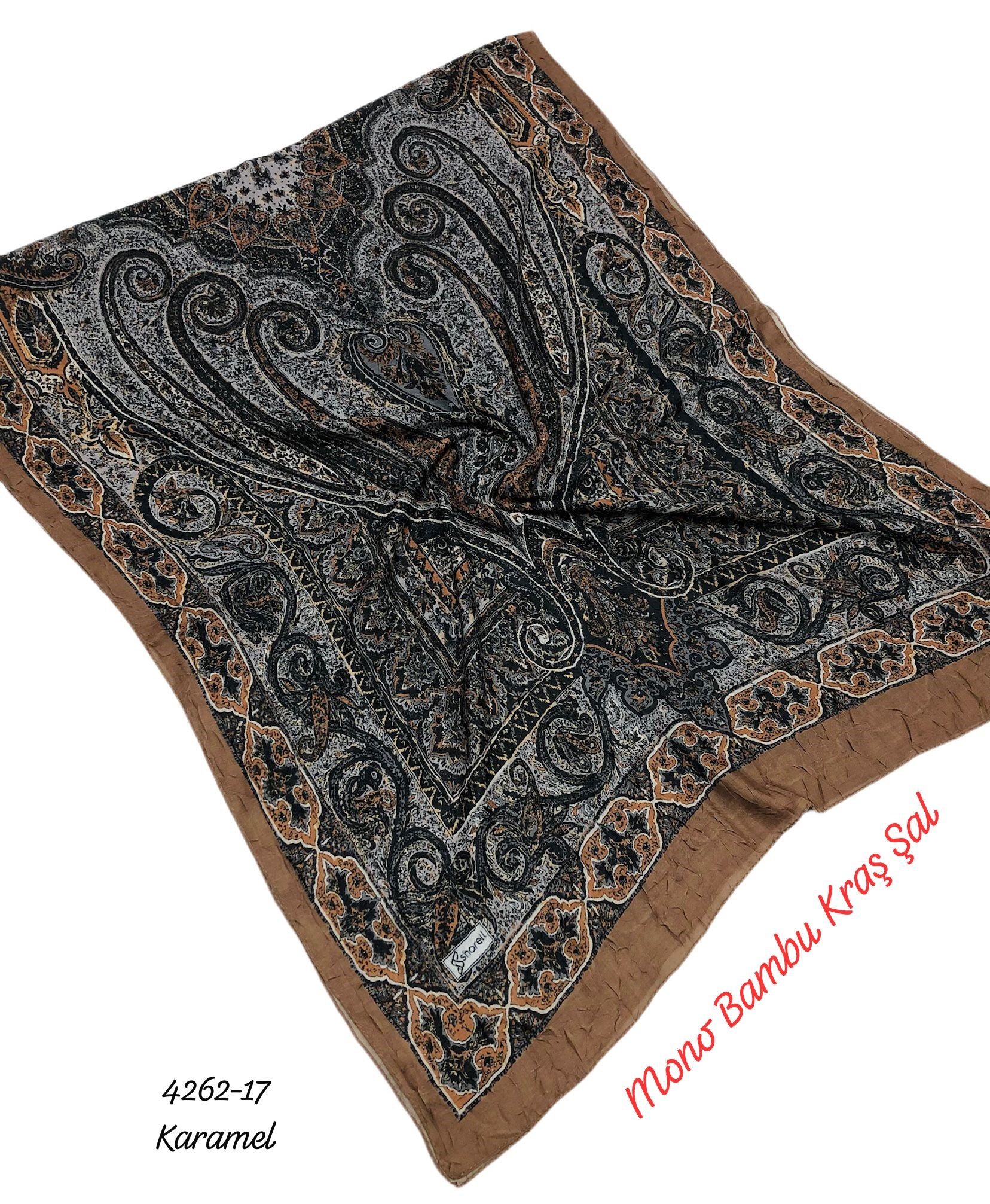 4262 Mono Bambu Kraş Şal